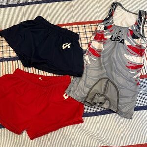 GK boys Gymnatics Olympic short and training shirt bundle CM